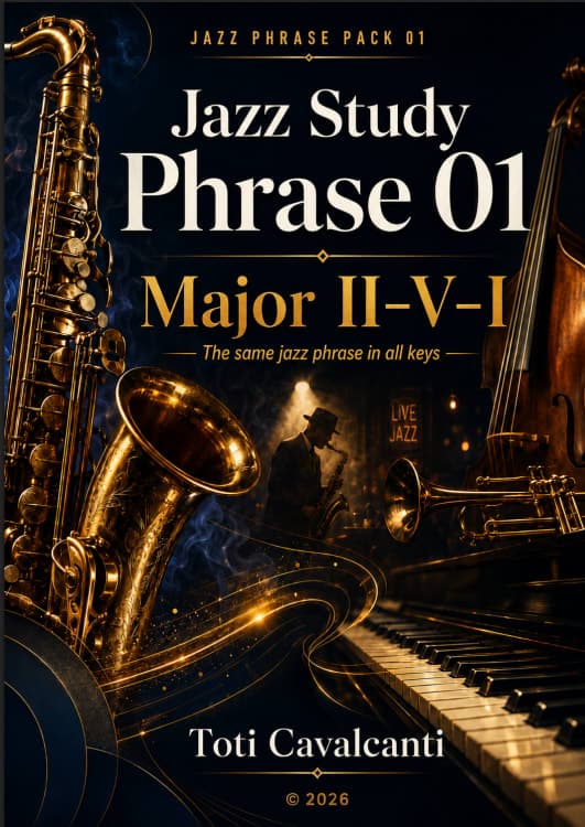 Jazz Study — Phrase 01 — Major II–V–I